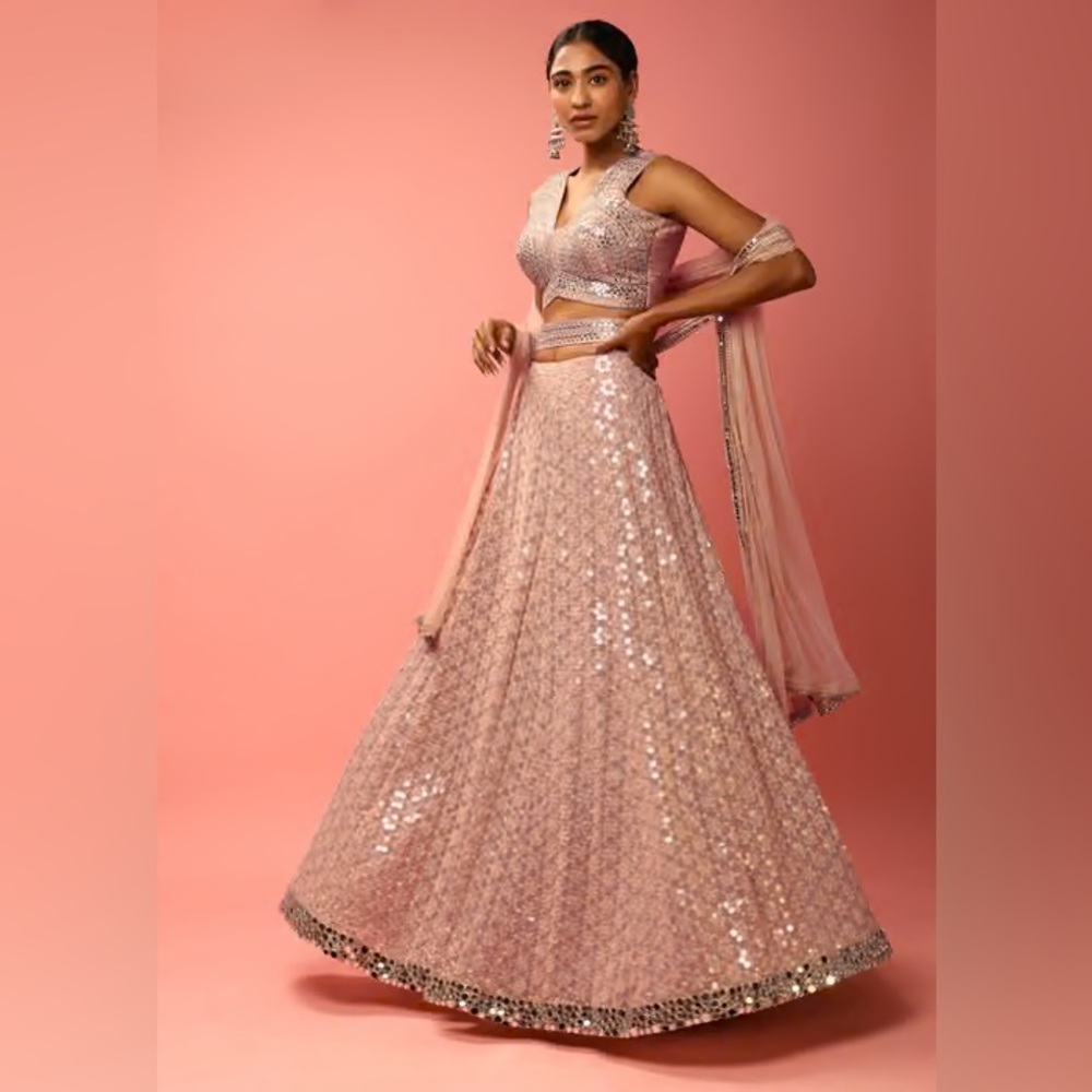 Pink Sequin Lehenga - size XS